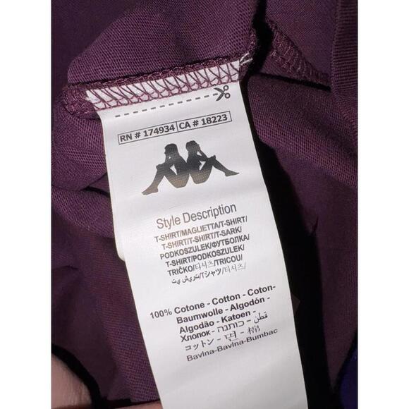 KAPPA Authentic Ankazoabo Men’s Violet Bloom T-Shirt Sz Medium 381728W NEW w/Tag - Picture 14 of 15